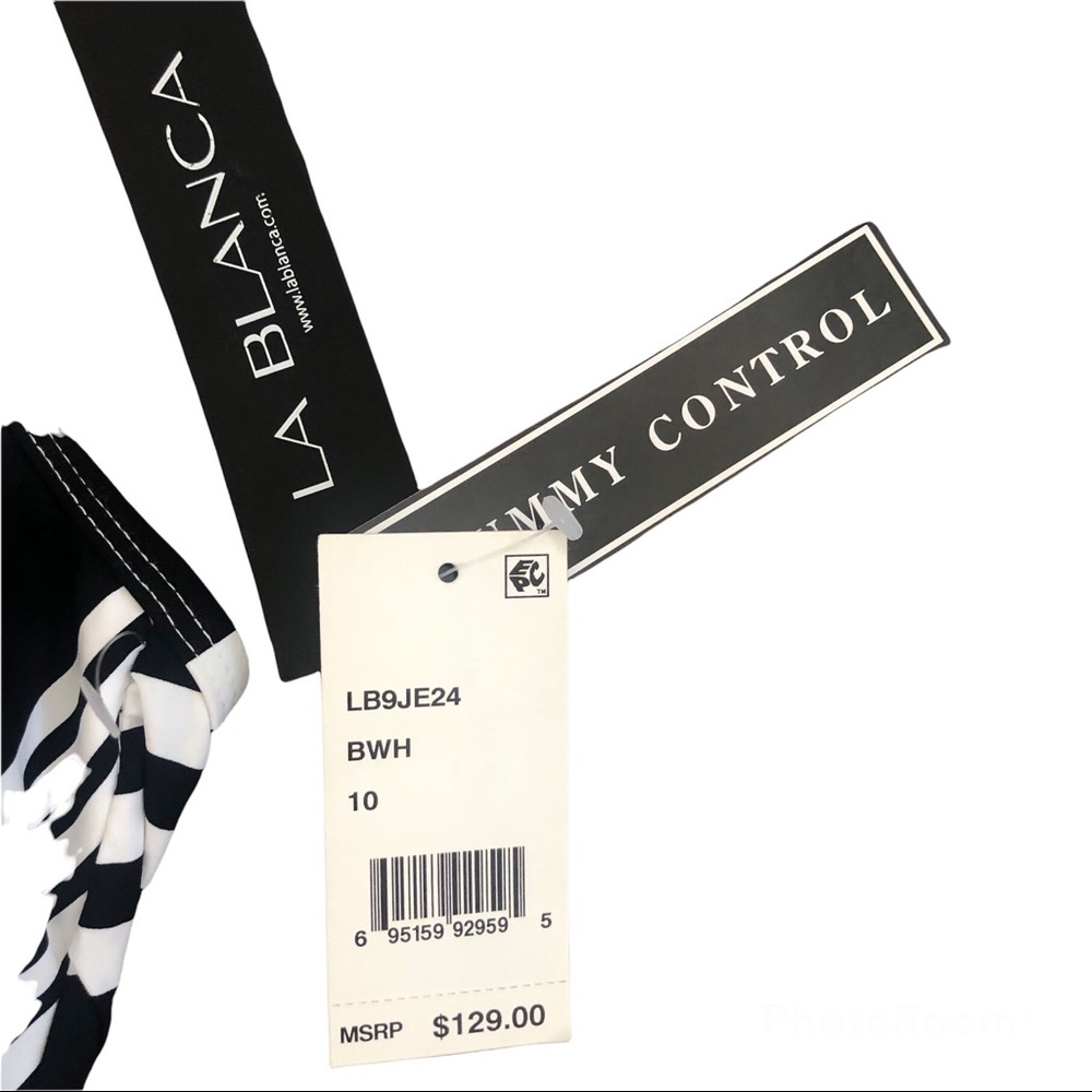 NWT La Blanca Tummy Control One Piece Bathing Suit - Picture 6 of 7